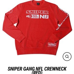SNIPER GANG HOODIE ( RED ) 3XL